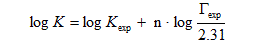 logK normalize formel