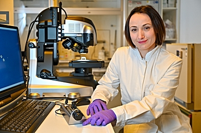 Foto: Dr. Larysa Baraban - Leiterin der Abteilung Life Science Nanomikrosysteme ©Copyright: HZDR / Anja Schneider