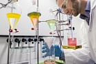 Foto: HIF-Forscher arbeiten an hydrometallurgischen Verfahren ©Copyright: Detlev Müller