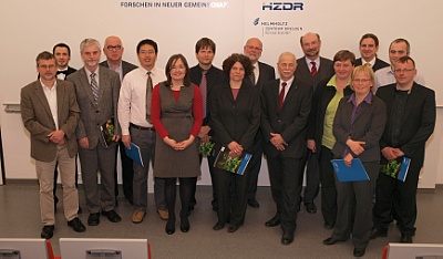 HZDR-Preisträger 2011, Prof. Mlynek, Prof. Sauerbrey, Prof Joehnk