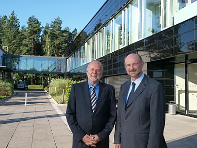 Der Vorstand des HZDR: Prof. Roland Sauerbrey (Wissenschaftlicher Direktor) und Prof. Peter Joehnk (Kaufmännischer Direktor).
