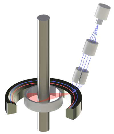 Set-up of the ultrafast electron beam X-ray tomograph ROFEX III