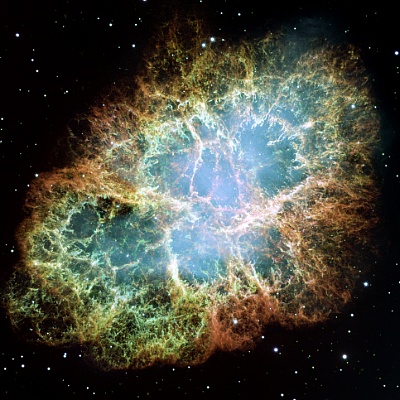 Krebsnebel, ein Supernova-Überrest ©Copyright: gemeinfrei