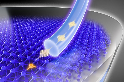 Foto: Single photons from a silicon chip-reference ©Copyright: HZDR/Juniks
