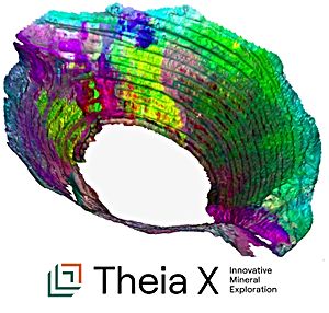Foto: Integration of 3D outcrop and subsurface models with a hyperspectral imaging of the Corta Atalaya open pit to highlight lithological variations associated with differences in the abundance of AlOH-bearing minerals ©Copyright: TheiaX