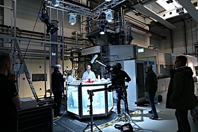Foto: Dreharbeiten zum neuen HZDR-Imagefilm ©Copyright: HZDR / Magister