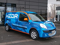 Der neue, elektrisch betriebene Renault Kangoo maxi kommt bei Transporten innerhalb und außerhalb des HZDR-Geländes zum Einsatz.