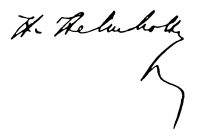 Unterschrift Hermann von Helmholtz