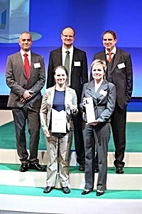 Foto: Preisträger des 1. Platz beim FutureSAX Ideenwettbewerb 2013: J. Hofinger, T. Günther, S. Matys, S. Wengrzik, S. Roos, J. Raff (Team BioBASE) ©Copyright: Dr. Johannes Raff