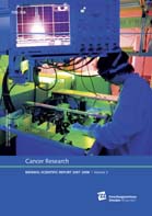 Titelbild Wissenschaftliche Berichte 2007-2008 Cancer Research