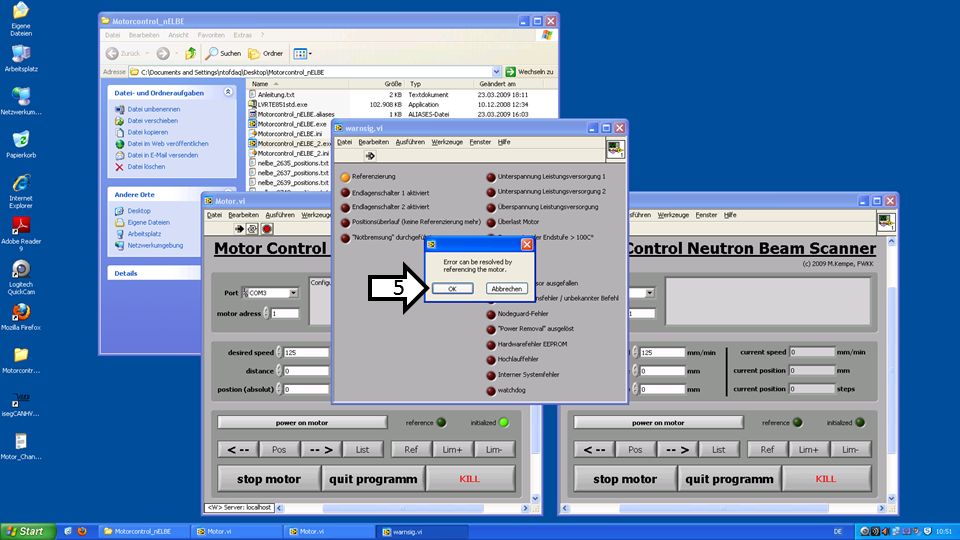 nELBE Motor Control Screenshot 2