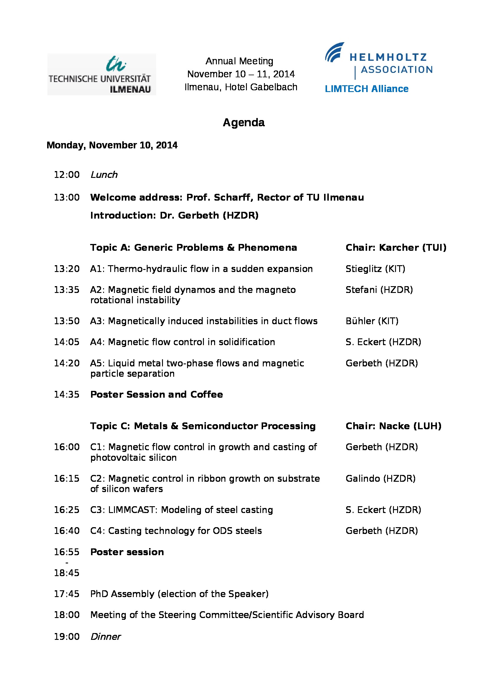 TUI-LIMTECH-Agenda-2014-01