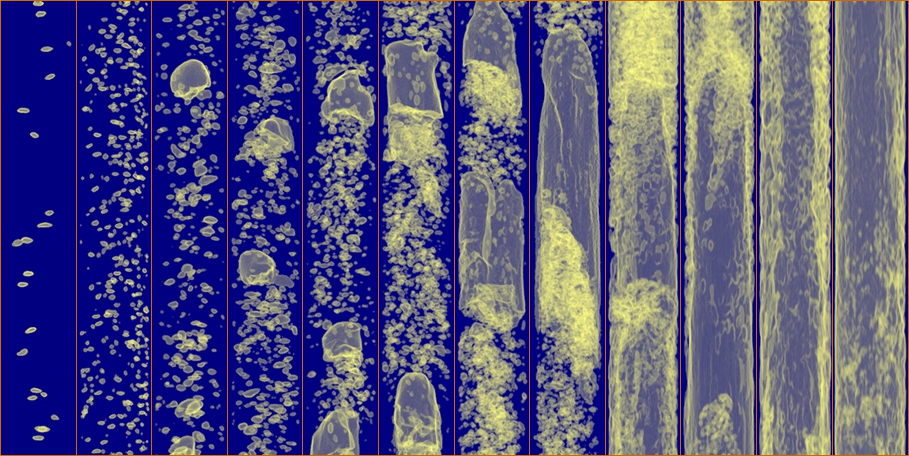 Zwischenphasengrenzflächen anhand von Tomographiedaten