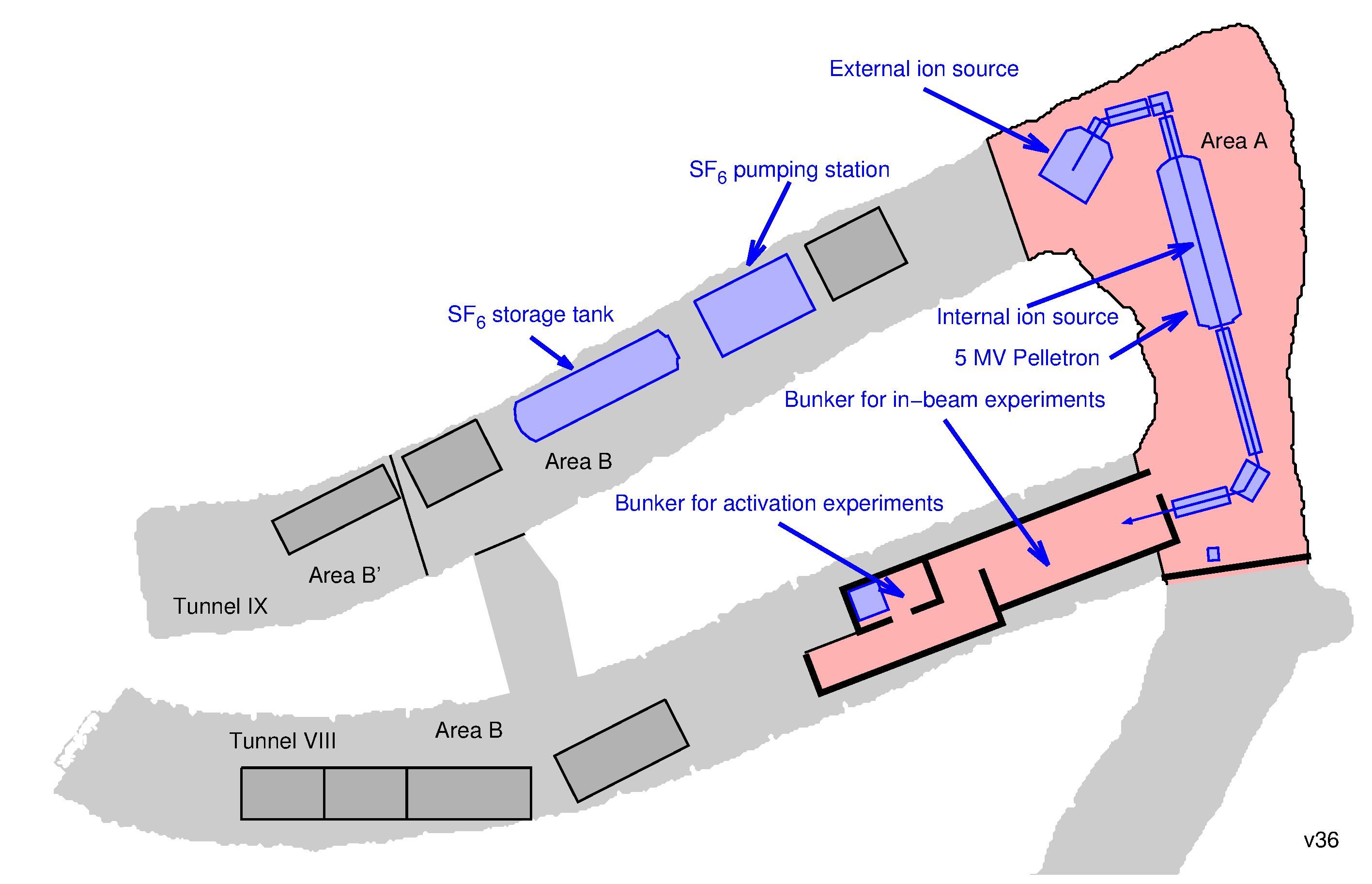 Felsenkeller, layout of tunnels VIII and IX ©Copyright: PD Dr. Bemmerer, Daniel