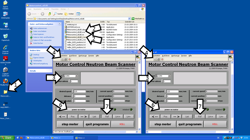 nELBE Motor Control Screenshot
